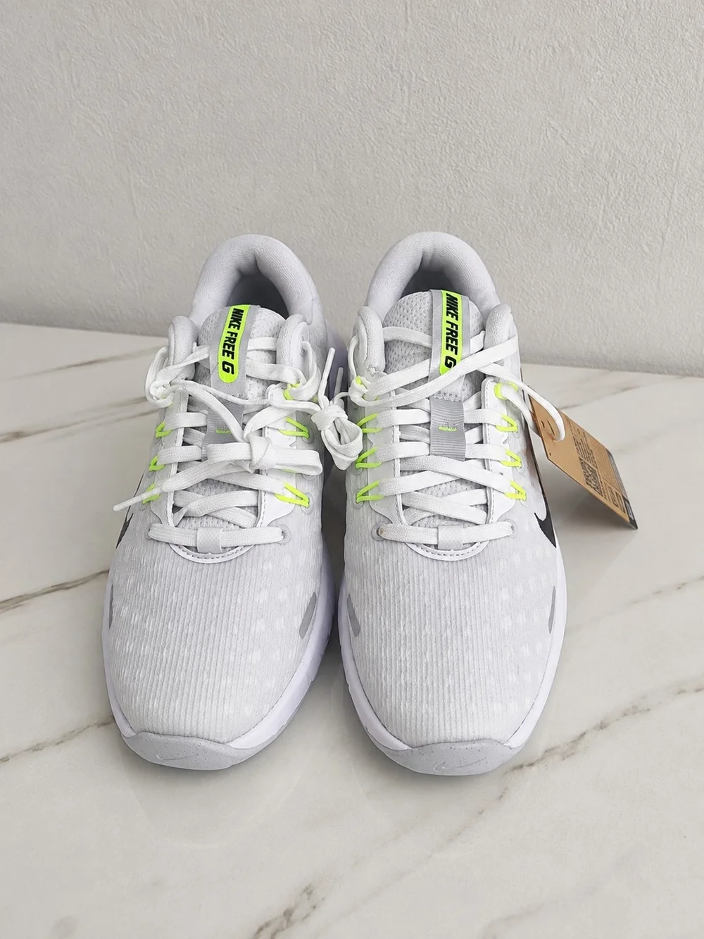 Nike Free Golf NN White Black Volt Golf Shoes US 6.5 NWT FQ7875-101